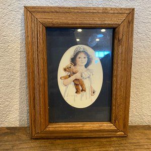 Little Girl with Bear Print